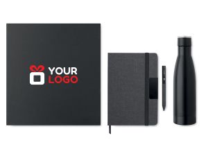 Set cadou lux 3 piese, personalizat cu logo pe cutie
